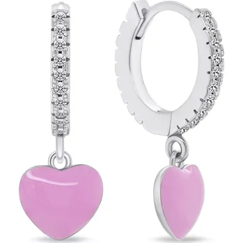Náušnice Brilio Silver Romantické stříbrné náušnice Srdíčko EA761WP + 2 měsíce na vrácení zboží