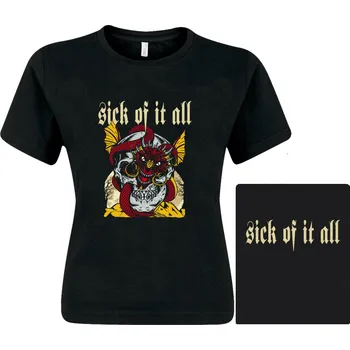 Dámské tričko dámské triko Sick Of It All - skull