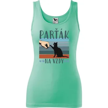 DOBRÝ TRIKO Dámské tílko s potiskem Parťák na vždy Velikost: 2XL, Barva: Mátová