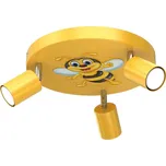Dětské bodové svítidlo FUN 3xGU10/8W/230V žlutá/včelka