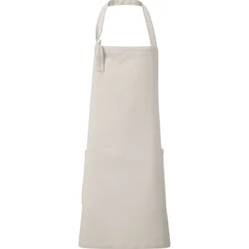 Pracovní zástěra Zástěra s laclem a bočními kapsami Regenerate PR 122 natural onesize