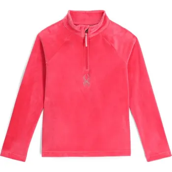 Dívčí mikina SPYDER - GIRL SHIMMER BUG 1/2 ZIP-SWEATERS DĚTSKÁ FLEECOVÁ MIKINA RŮŽOVÁ 38R125306-PPKL