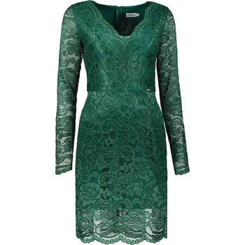 Dámské šaty Dámské krajkové šaty NUMOCO 170-9 ZELENÁ XL