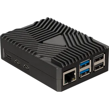 Pouzdro na mobilní telefon Joy-iT - Hliníkové pouzdro pro Raspberry Pi 5 (RB-AlucaseP5-09)