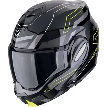 Helma na motorku Scorpion EXO-TECH EVO Conquer Black/Neon Yellow XXL (62/63)