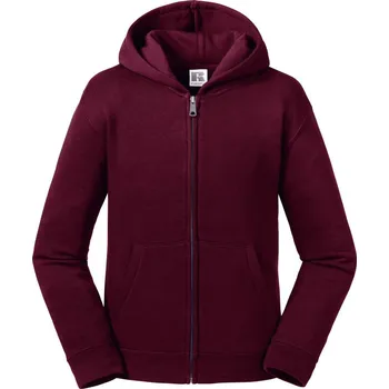 Dívčí mikina Dětská mikina s kapucí Authentic 266B burgundy 116