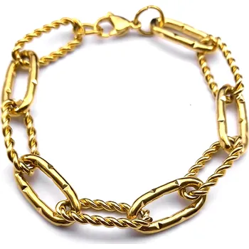 Náramek B-TOP Řetízkový pozlacený náramek - nerez ocel