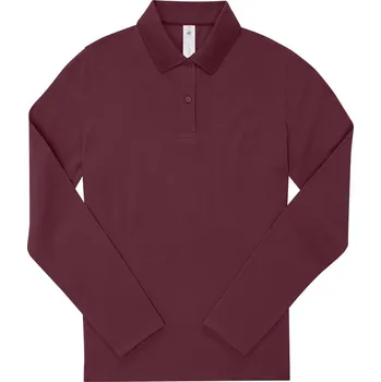 Dámské tričko Dámské piqué polo s dlouhým rukávem My Polo 180 LSL /women burgundy M