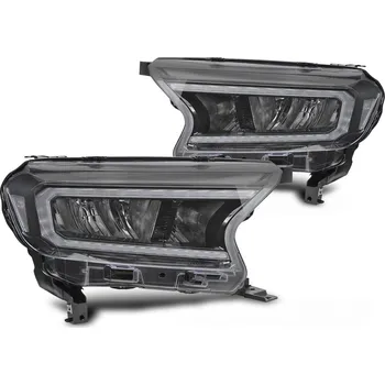 Přední světlomet TUNING-TEC Přední světla Ford Ranger V 16-22 černé TRU LED DRL I