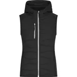 Dámská strečová fleecová vesta JN 1327 black-black XS
