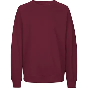 Dámská mikina Unisex bio raglánová mikina O 63001 bordeaux XL