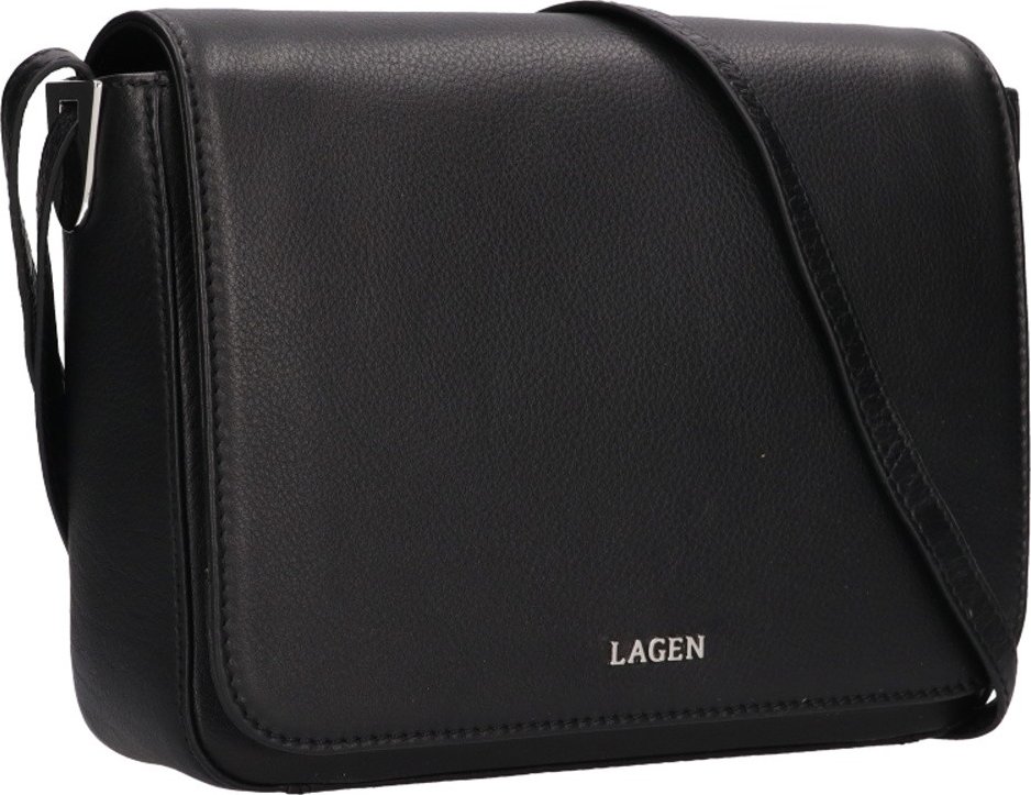 LAGEN | Dámská kožená kabelka LAGEN 2061 černá | allBAGS.cz