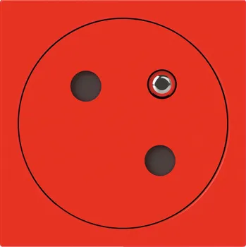 Elektrická zásuvka LEGRAND Zásuvka MOSAIC 077118L 2P+T ZAR. červená 077118L