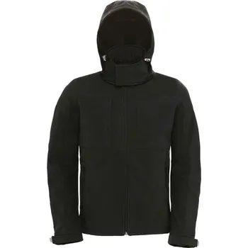 Pánská 3-vrstvá softshellová bunda s kapucí Hooded Softshell /men black S