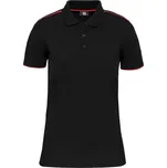 Dámské pracovní piqué polo "Day-to-Day" WK 271 black-red XS