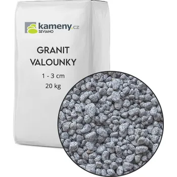 Zahradní dekorace Kameny.cz Granit valounky Vyberte si balení: 20 kg, Vyberte si velikostní frakci: 1 - 3 cm