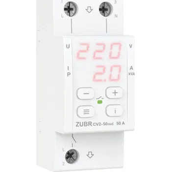 Relé DS ELECTRONICS ZUBR CV2-50 red - napěťové monitorovací relé s kontrolou proudu 50 A 4820120222177