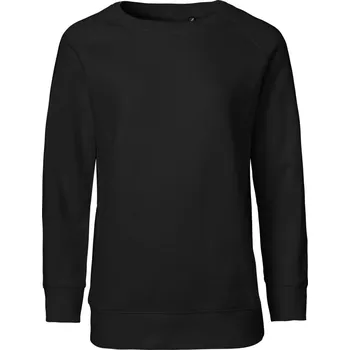 Dívčí mikina Dětská raglánová mikina z bio bavlny O 33001 black 128/134