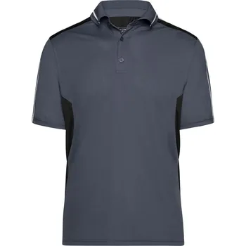 Pánské pracovní piqué polo - Strong JN 828 carbon-black 5XL