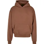 Mikina s kapucí z těžké bavlny BY 162 bark 5XL