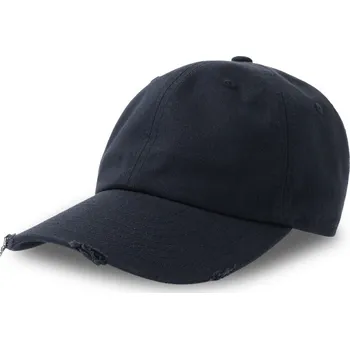 Kšiltovka 6 panelová baseballová kšiltovka Dad Hat Destroyed-S navy onesize