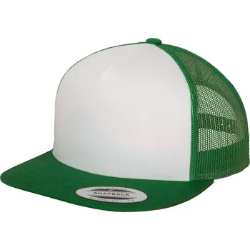 Kšiltovka 5 panelová Trucker kšiltovka 6006 kelly-white-kelly onesize