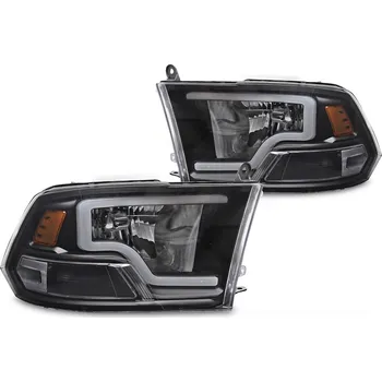 Přední světlomet TUNING-TEC Přední světla Dodge Ram 09-18 černé TUBE LIGHT
