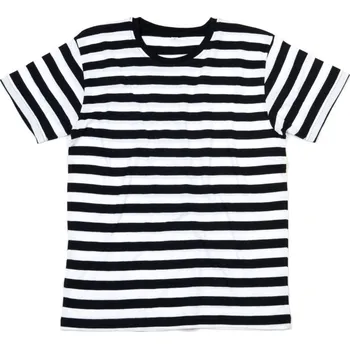 Pánské tričko Pánské pruhované tričko M 109S black-white S