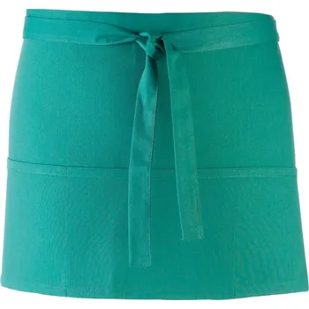 Pracovní zástěra Krátká zástěra do pasu s kapsou "Colours" PR 155 emerald onesize