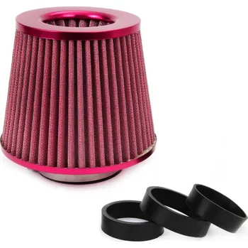Vzduchový filtr Univerzální červený kónický vzduchový filtr + 3 adaptéry AMIO-01042