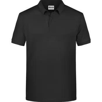 Pánské tričko Pánské piqué polo z bio bavlny JN 8010 black 3XL