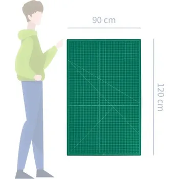 Řezací podložka Řezací podložka 90 x 120 cm zeleno/zelená (86200014)