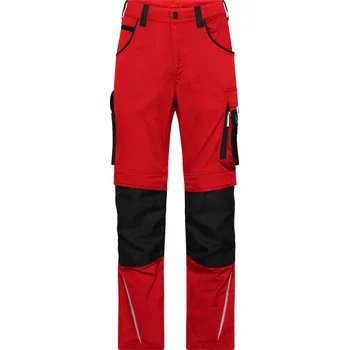 montérky Pracovní kalhoty "Modern Style" - Strong JN 1832 (25-28) red-black (28)