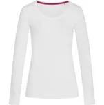 Dámské tričko s dlouhým rukávem V-Neck T "Claire" LSL white S