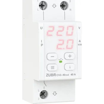 Relé DS ELECTRONICS ZUBR CV2-40 red - napěťové monitorovací relé s kontrolou proudu 40 A 4820120222160