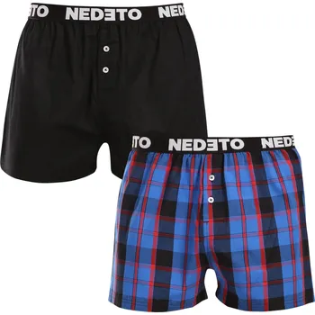 Sada pánského spodního prádla 2PACK pánské trenky Nedeto vícebarevné (2NTC006) XXL Možnost vrácení zboží ZDARMA do 120 dnů!