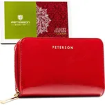 Červená dámská kožená peněženka Peterson Y702 PTN PL-418 Velikost: ONE SIZE