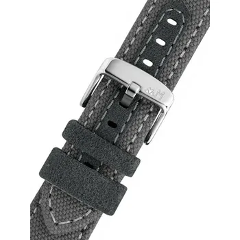 Řemínek na hodinky Textilní řemínek Morellato Fibra M 5616D61.092, šedý - 18 mm