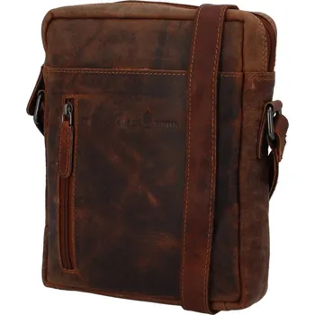 Pánská aktovka Green Wood | Pánská kožená crossbody taška Green Wood Joel Jean hnědá | allBAGS.cz