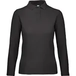 Dámské piqué polo s dlouhým rukávem ID.001 LSL /women black XL
