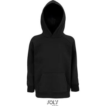 Dívčí mikina Dětská bio raglánová mikina s kapucí Stellar Kids black 12 Y