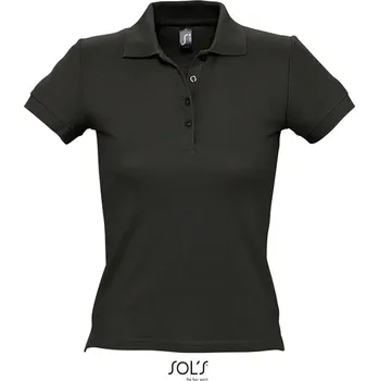 Dámské piqué polo People black XL