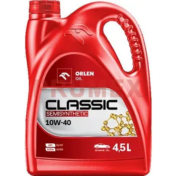 Motorový olej Orlen Classic Semisynthetic 10W-40 New - 4,5 L motorový olej
