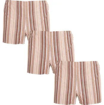 Trenýrky 3PACK Klasické pánské trenky Foltýn hnědé s proužky nadrozměr (3xKN77) 6XL Možnost vrácení zboží ZDARMA do 120 dnů!