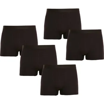 Boxerky 5PACK pánské boxerky Nedeto černé (5NDTB001) XXL Možnost vrácení zboží ZDARMA do 120 dnů!