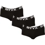 3PACK dámské kalhotky Styx s nohavičkou černé (3IN0960) S Možnost vrácení zboží ZDARMA do 120 dnů!
