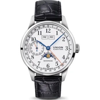 Hodinky Union Glashütte 1893 Moon Phase D007.458.16.017.00 Johannes Dürrstein Edition