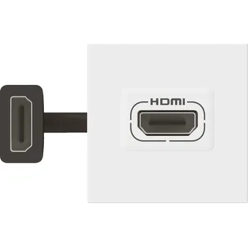 Elektrická zásuvka LEGRAND Zásuvka MOSAIC MOS.HDMI 2.0 2M bílá 078979L