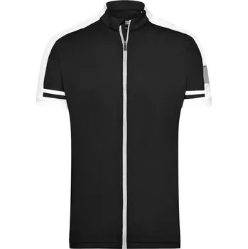cyklistický dres Pánské cyklistické tričko se zipem JN 454 black XL