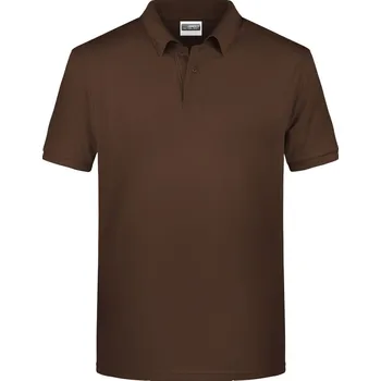 Pánské tričko Pánské piqué polo z bio bavlny JN 8010 brown L